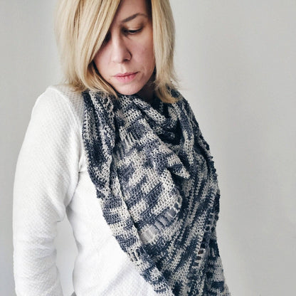 Star Stitch Lace Weight Crochet Shawl Pattern - view 2