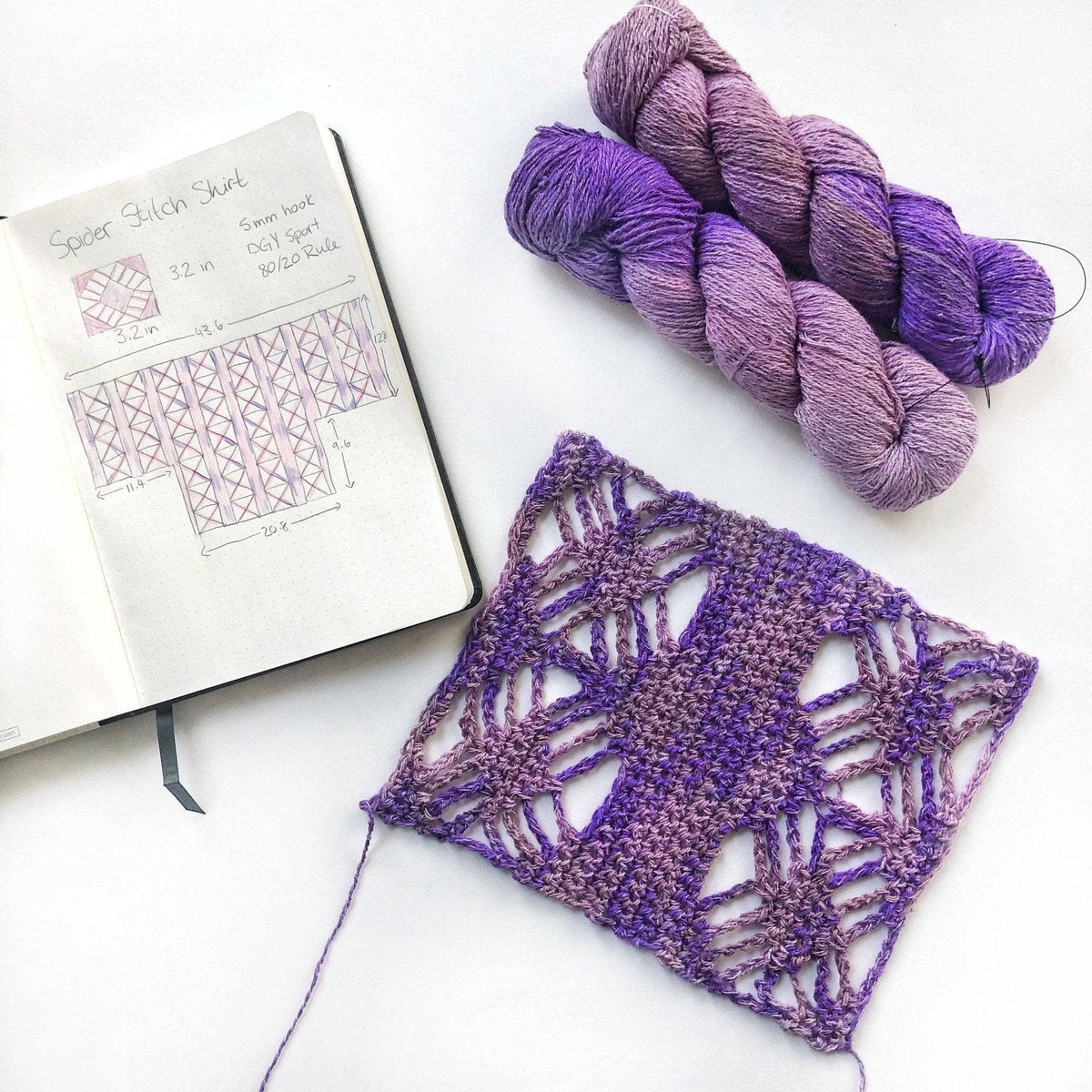 Stephanie's Web Tee Crochet Kit - view 3