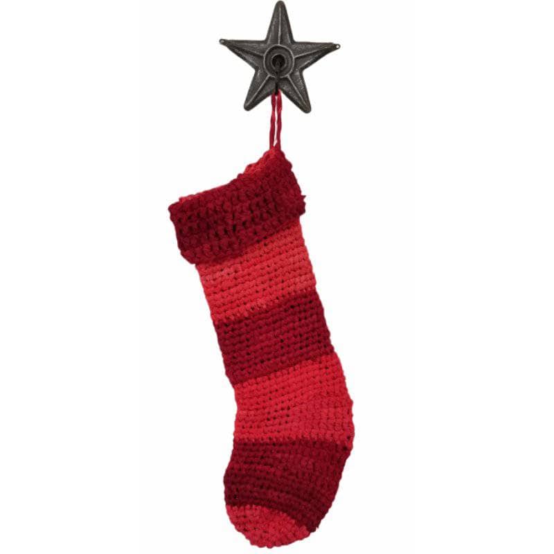 Striped Christmas Stocking Knit and Crochet Pattern - view 2