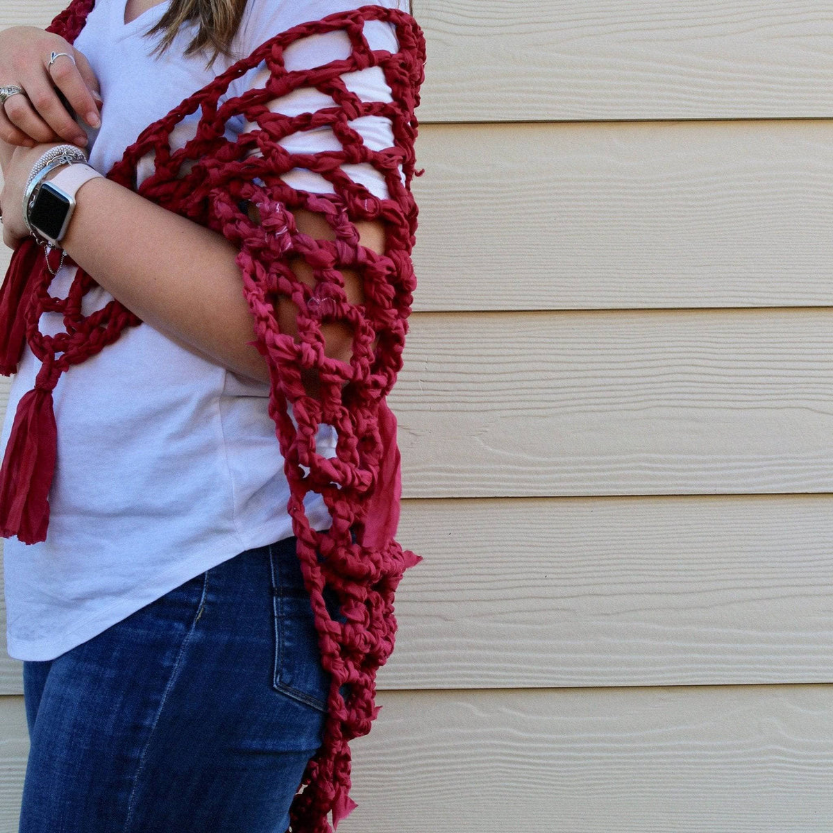Summer Nights Chiffon Crochet Shawl Kit - view 2