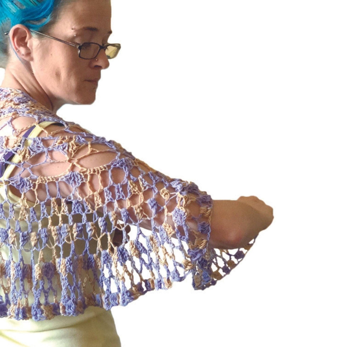 Summer's Breeze Shawlette Knit & Crochet Pattern - view 2