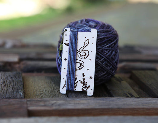 Crescent Moon & Stars Snake WPI Ruler — Forest Plants