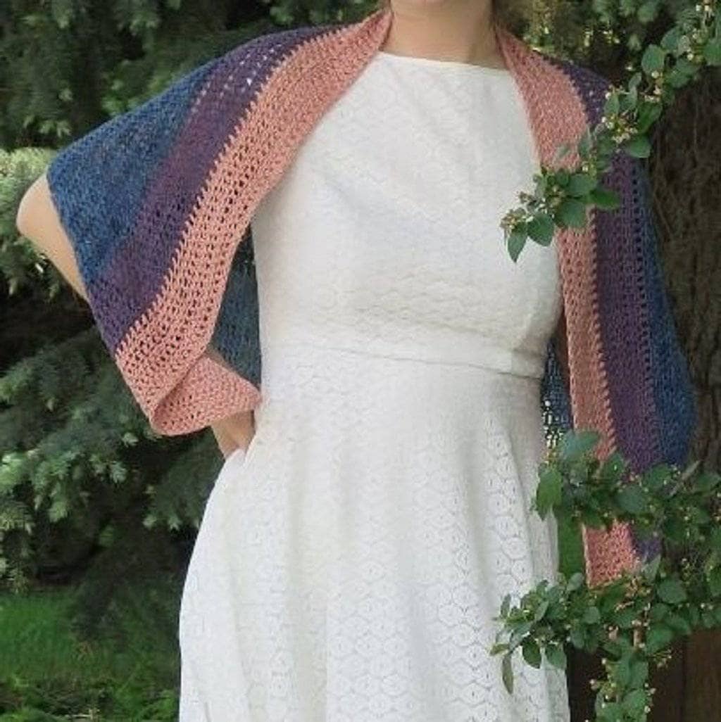 Sunset On The Water Shawl Crochet Kit - view 3