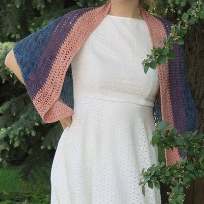 Sunset On The Water Shawl Crochet Kit - view 3