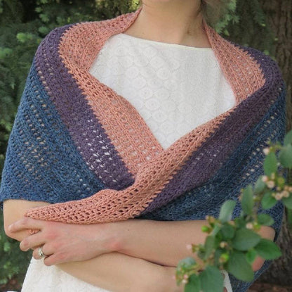 Sunset On The Water Shawl Crochet Pattern - view 3