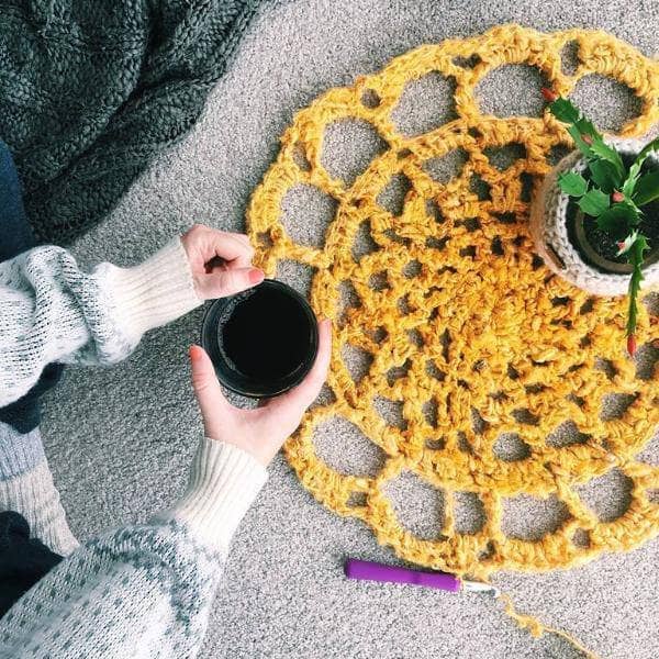 Sunshine Mat Crochet Pattern - view 2