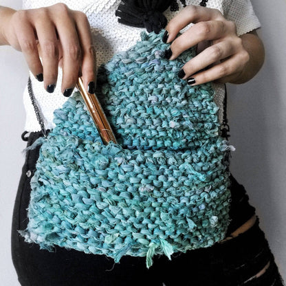 Tasseled Sari Silk Clutch Knit Kit - view 4