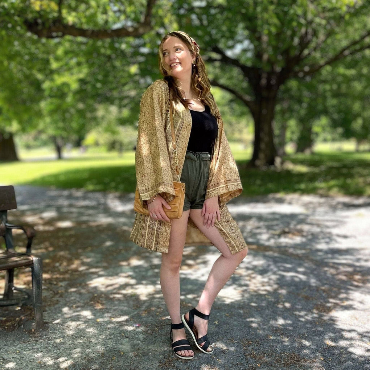 The Charlotte - Short Sari Robe - view 9