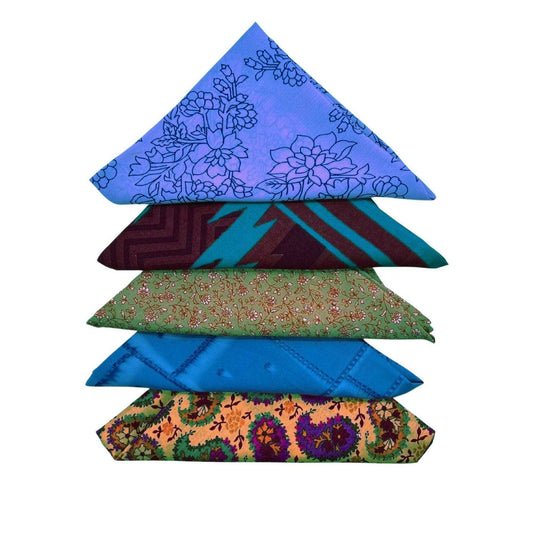 Sari Silk Bandana 5-Pack