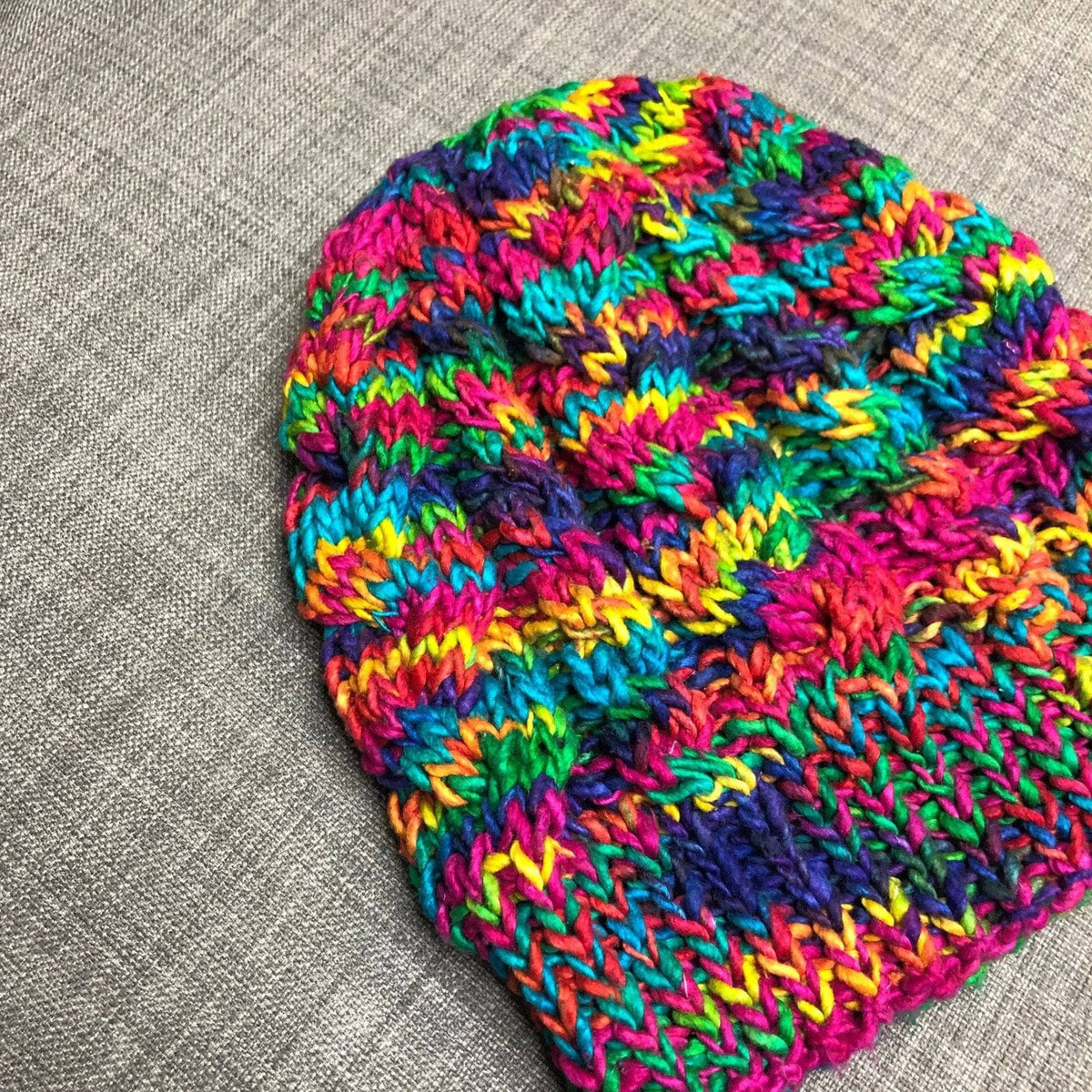 The Magnolia Winter Knit Beanie Pattern - view 4