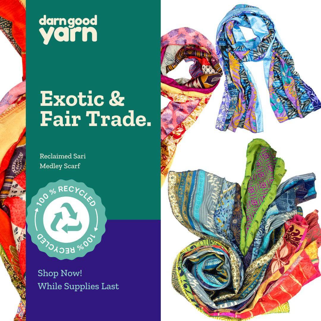 The Medley Sari Silk Scarf - view 9