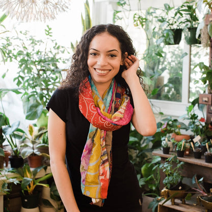 The Medley Sari Silk Scarf - view 6