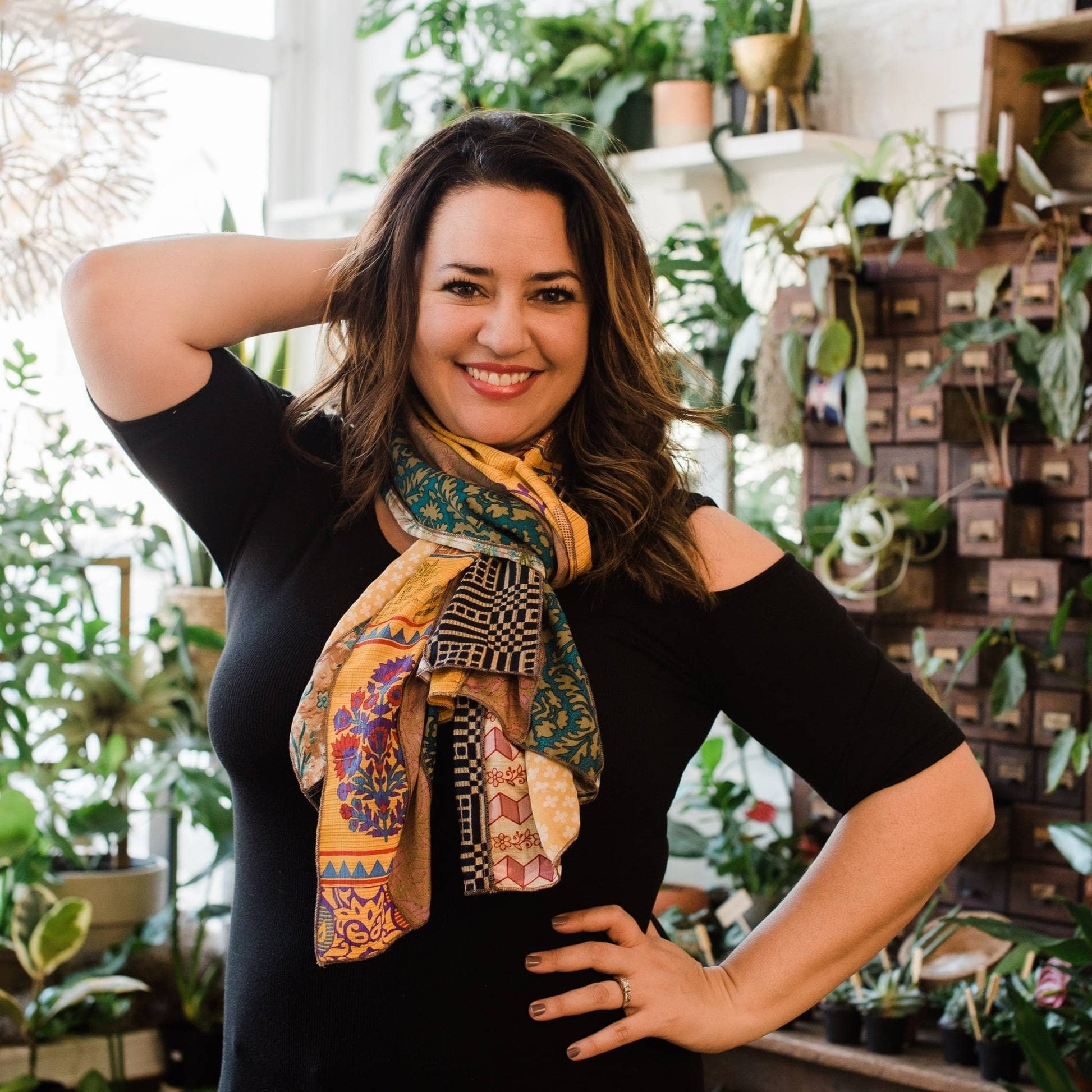 The Medley Sari Silk Scarf - view 4
