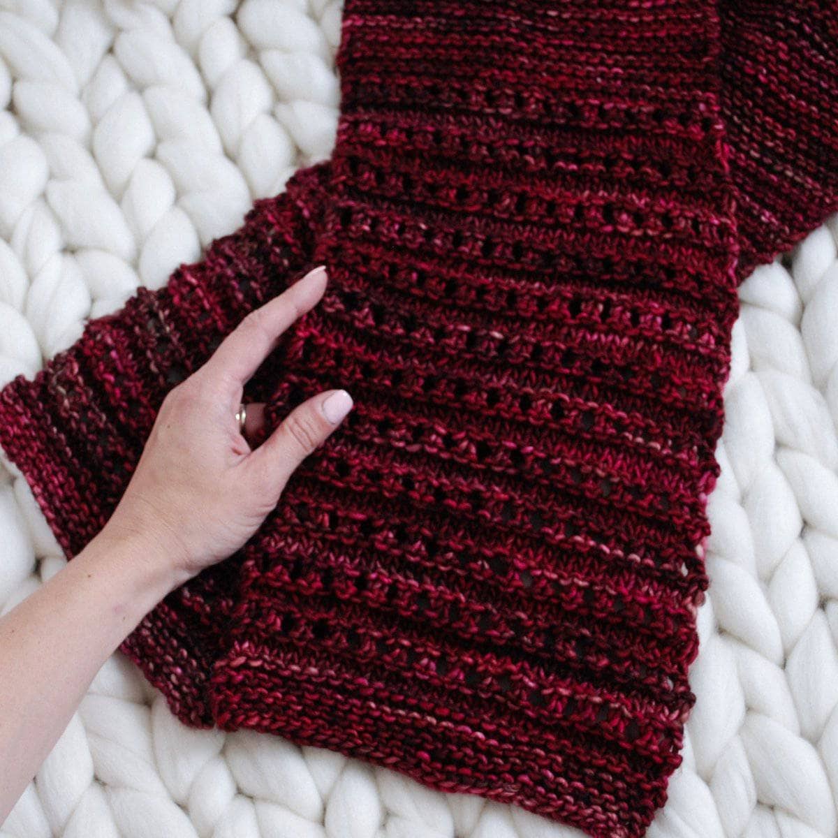 The Milan Scarf Knit Pattern - view 3