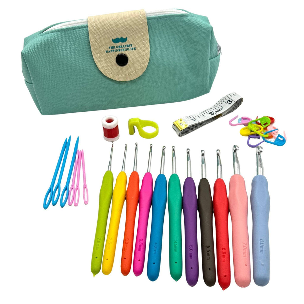 The Ultimate Crochet Hook Set – 11 Ergonomic Hooks + Accessories