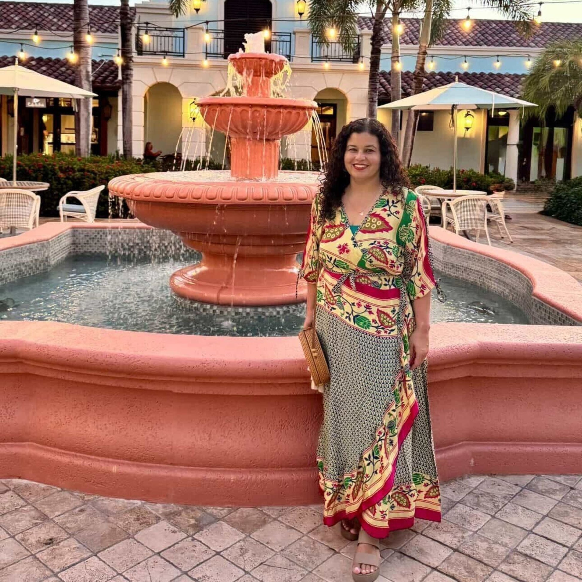 Zaria One-of-a-Kind Wrap Dress – Handmade from Reclaimed Sari Fabric - view 2
