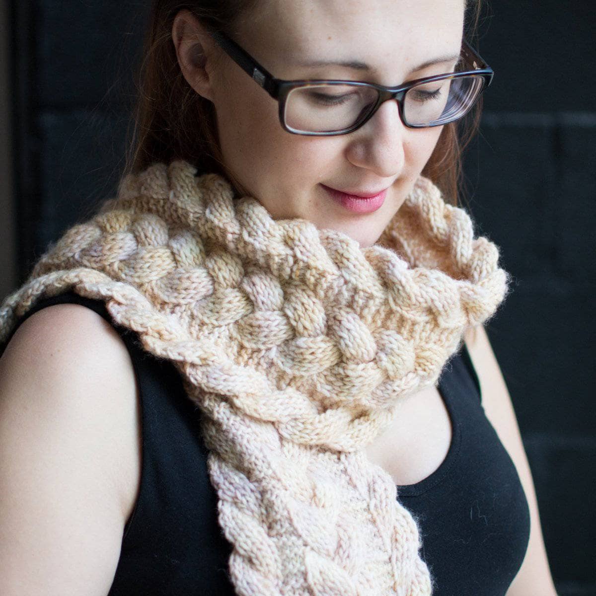 Third Law Cabled Scarf Knit Kit - view 2