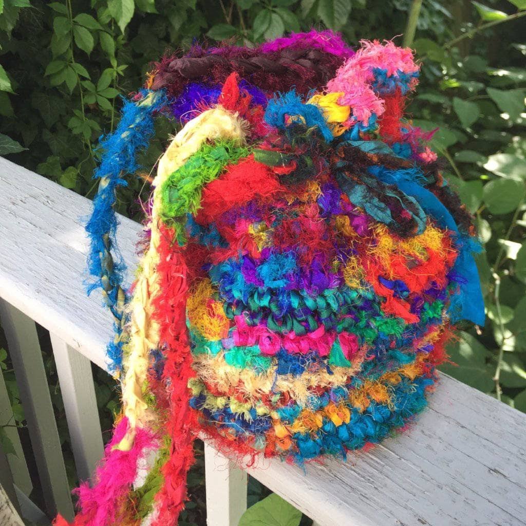 Tibetan Jewel Bucket Bag Crochet Pattern