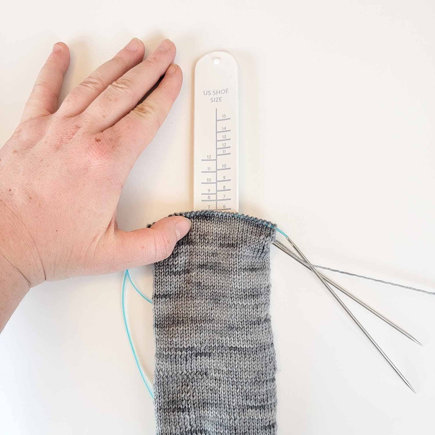 Sock Ruler - Sock Sizing Bracelet Ruler - view 3