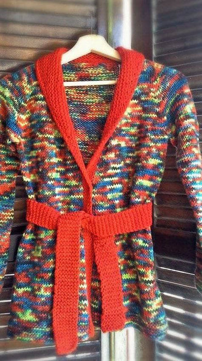 Twisted Cardigan Knit Pattern - view 2