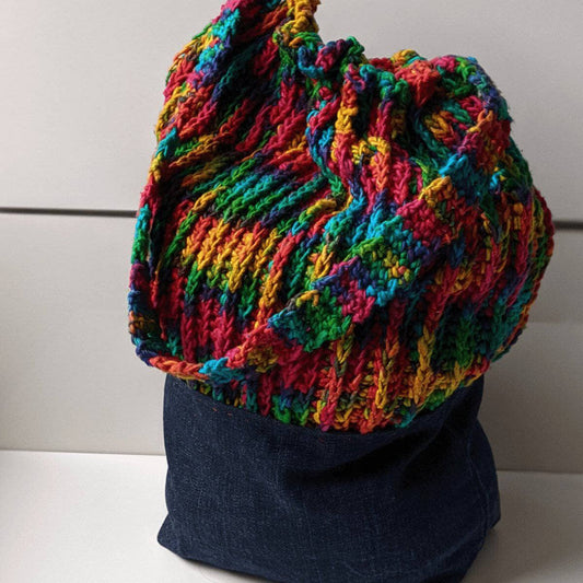 Upcycled Denim Bag Crochet Kit - view 2