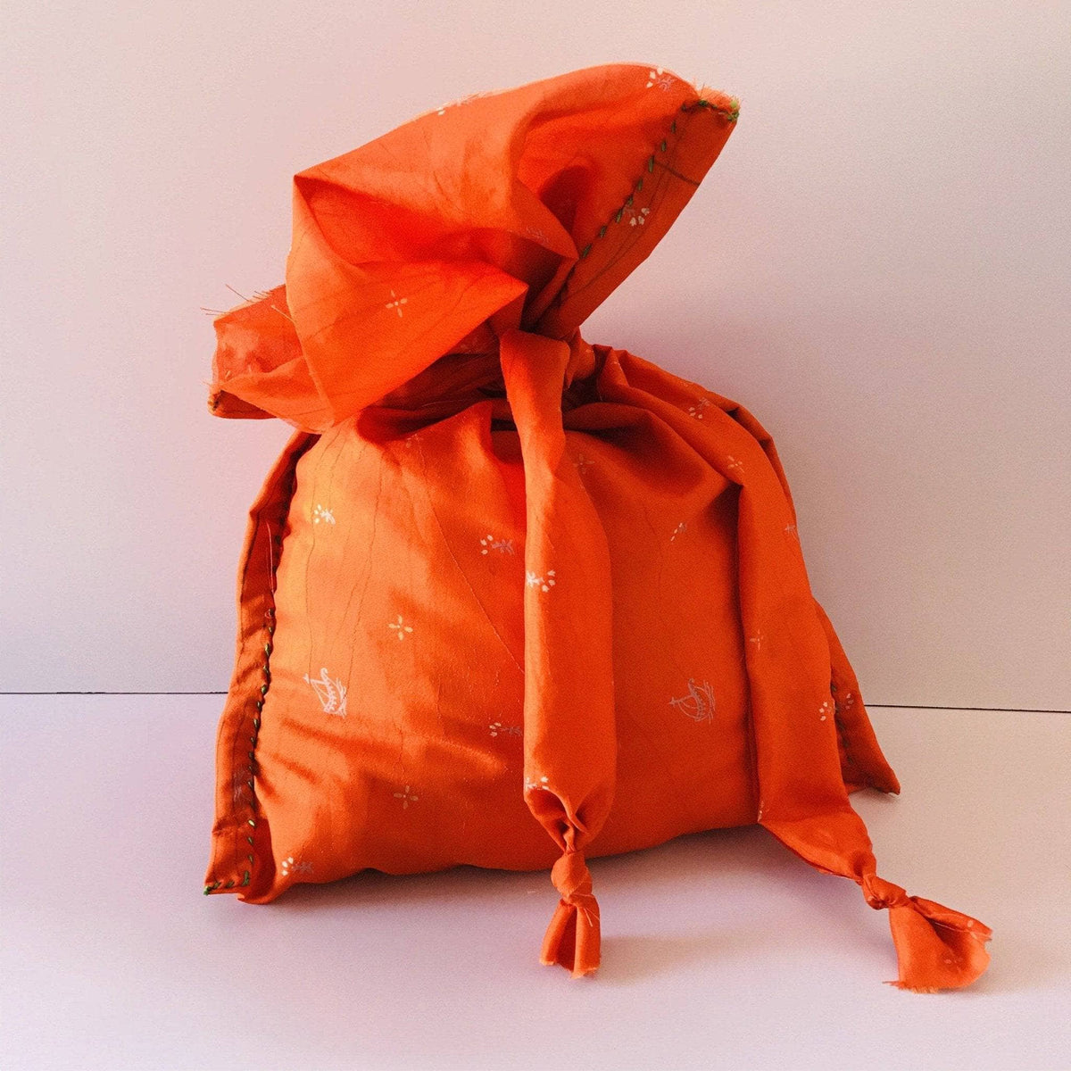 Upcycled Sari Fabric Gift Bag Sewing Pattern - view 4