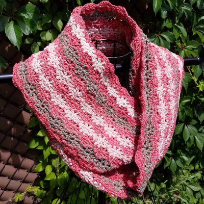 Vintage Rose Infinity Scarf Crochet Pattern