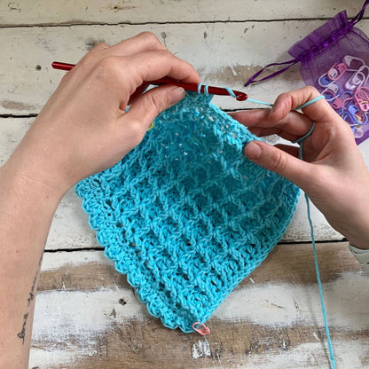 Waffle Stitch Washcloth Crochet Pattern - view 7