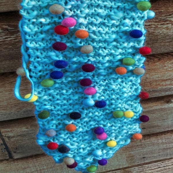 Whimsical Winter Wall Hanging Beginner Knit Pattern - view 3
