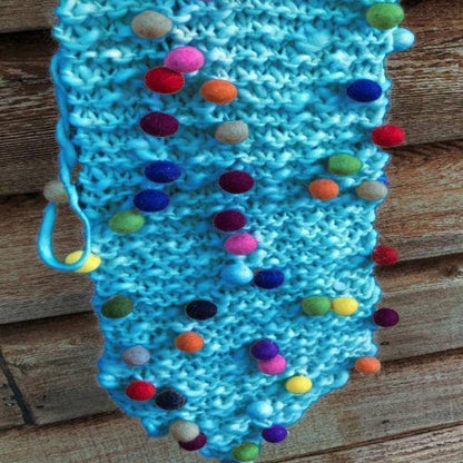 Whimsical Winter Wall Hanging Beginner Knit Pattern - view 3