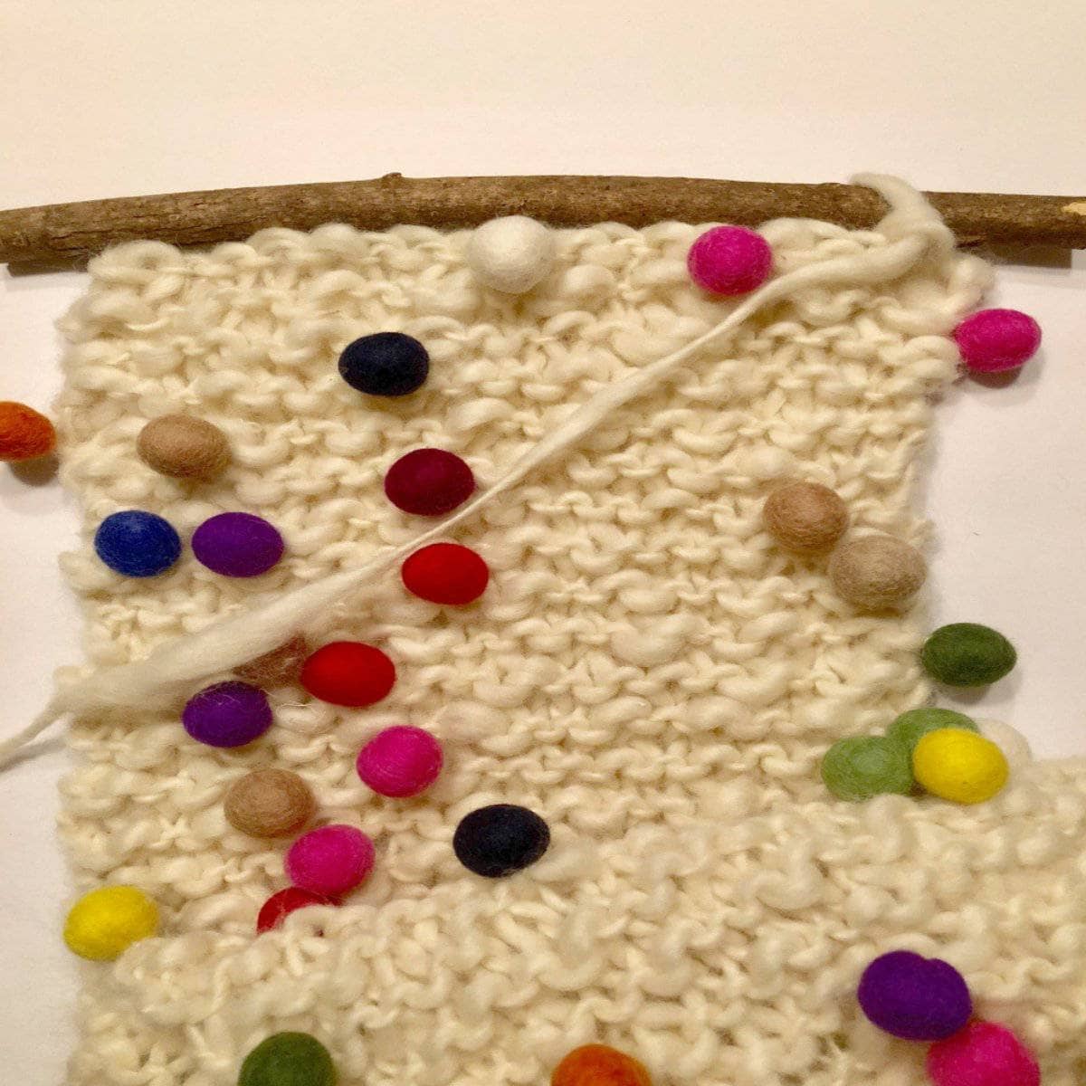 Whimsical Winter Wall Hanging Beginner Knit Pattern - view 2