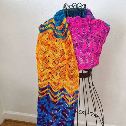 Wonderful Waves Wrap Crochet Pattern - view 4