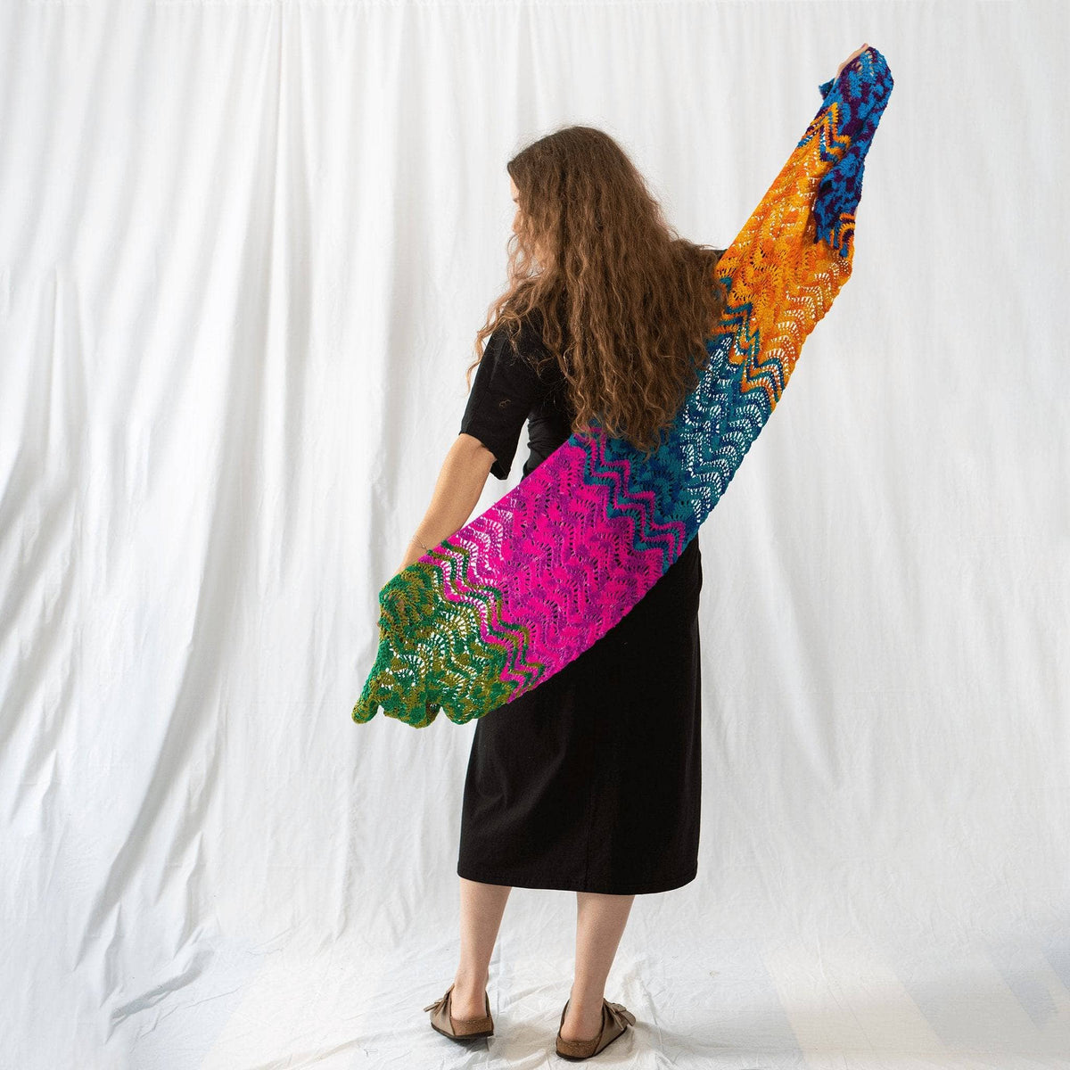 Wonderful Waves Wrap Crochet Pattern - view 2