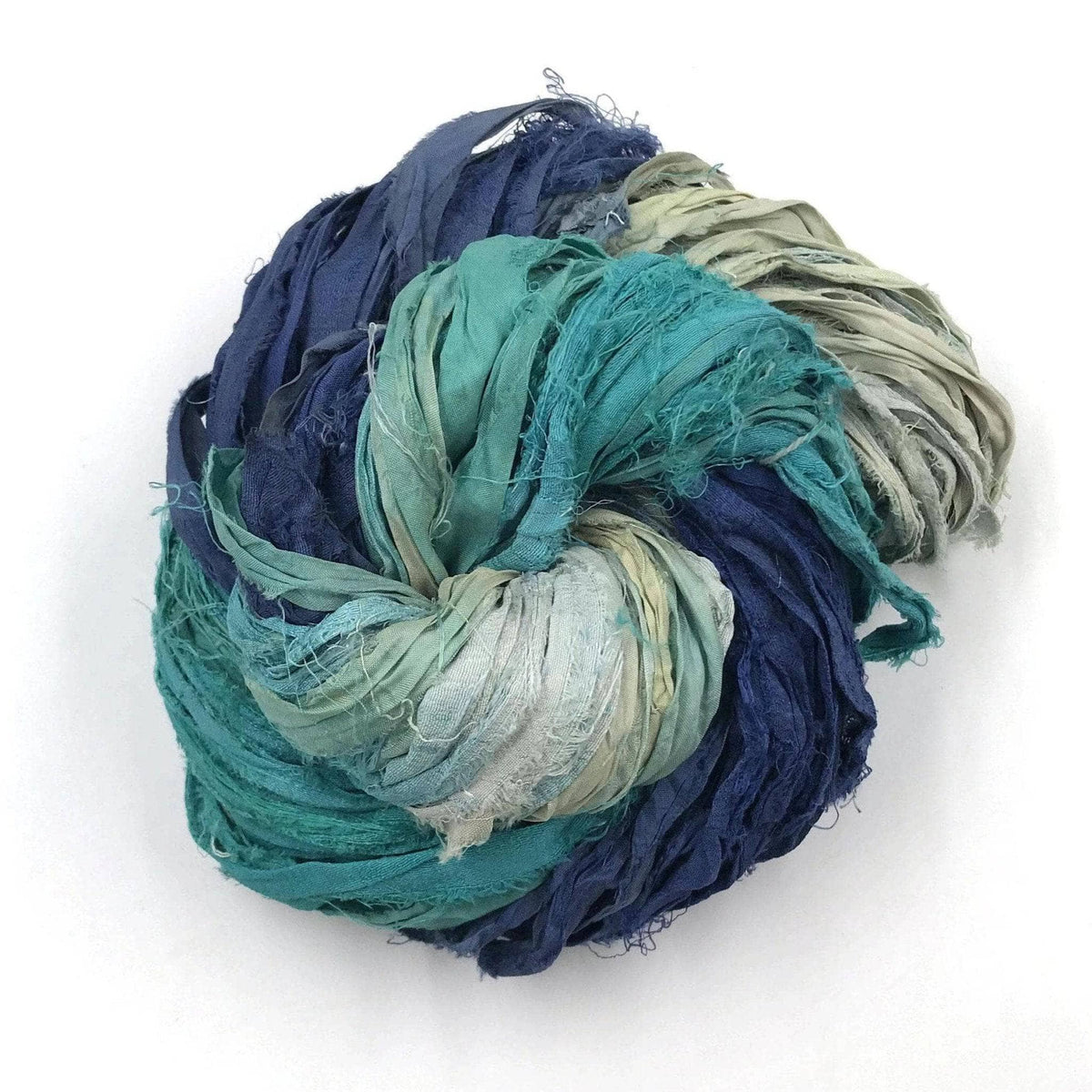 Artisan Recycled Sari Ribbon Yarn – Sari Treasures in Every Strand - view 11
