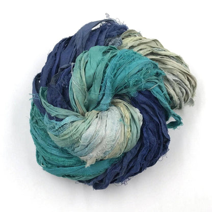 Artisan Recycled Sari Ribbon Yarn – Sari Treasures in Every Strand - view 11