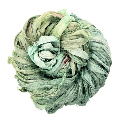 Artisan Recycled Sari Ribbon Yarn – Sari Treasures in Every Strand - view 16