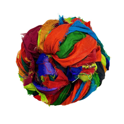 Artisan Recycled Sari Ribbon Yarn – Sari Treasures in Every Strand - view 20