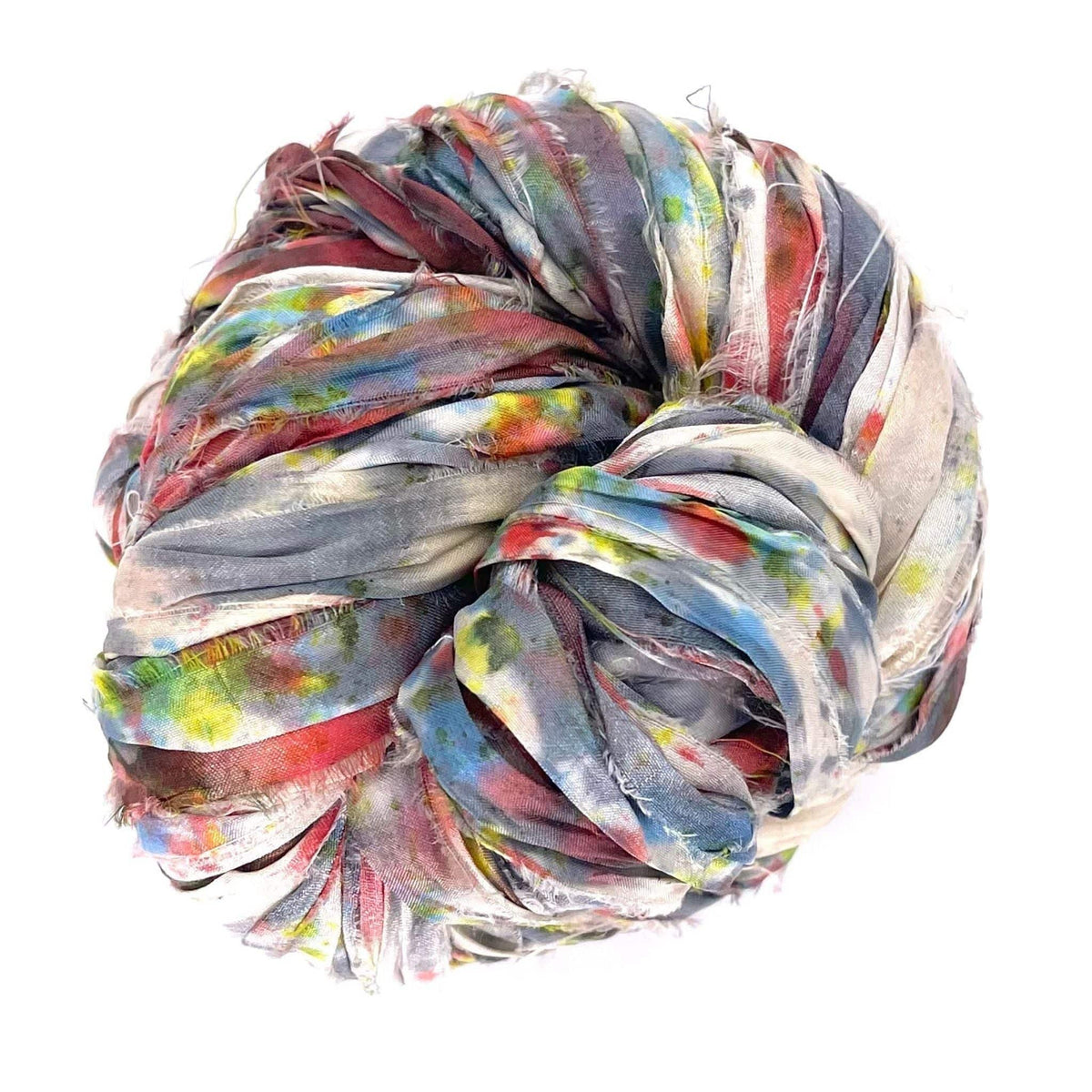 Artisan Recycled Sari Ribbon Yarn – Sari Treasures in Every Strand - view 24