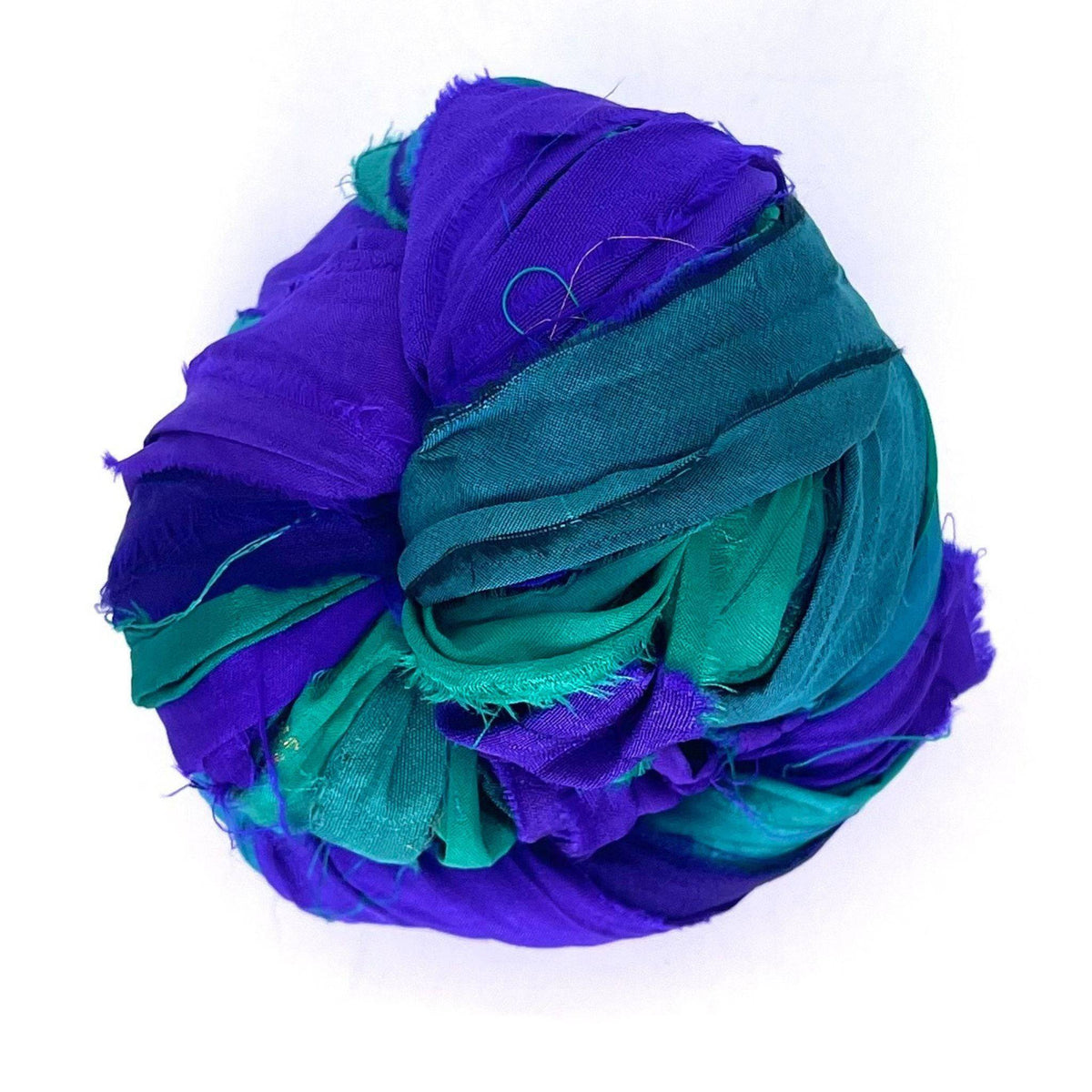 Artisan Recycled Sari Ribbon Yarn – Sari Treasures in Every Strand - view 34