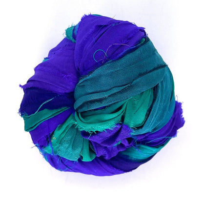 Artisan Recycled Sari Ribbon Yarn – Sari Treasures in Every Strand - view 34