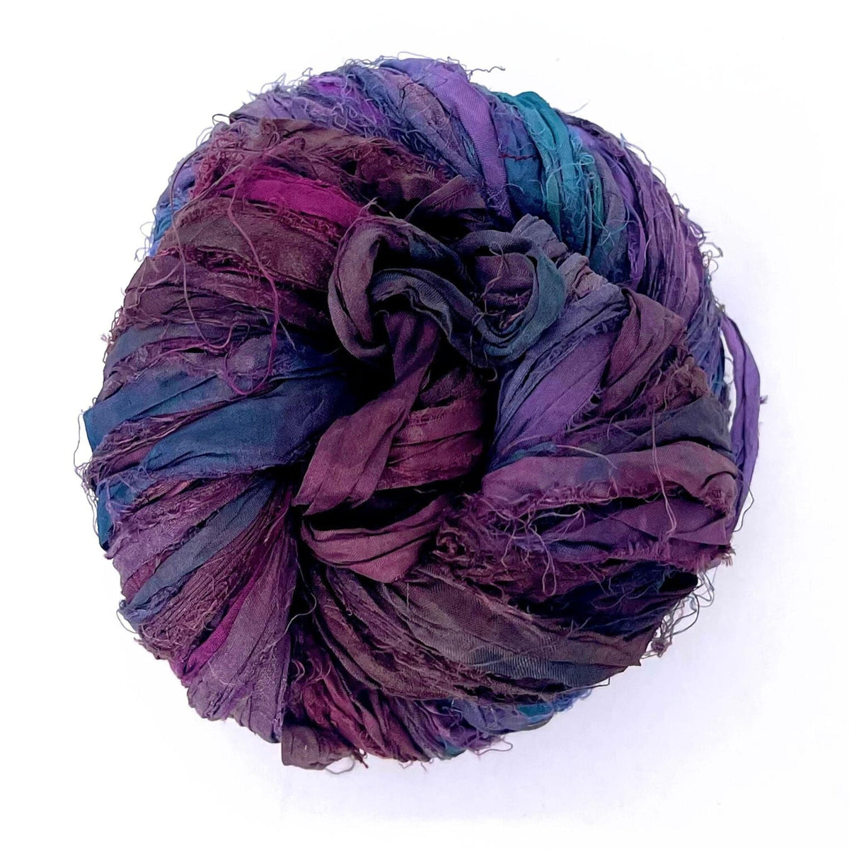 Artisan Recycled Sari Ribbon Yarn – Sari Treasures in Every Strand - view 35