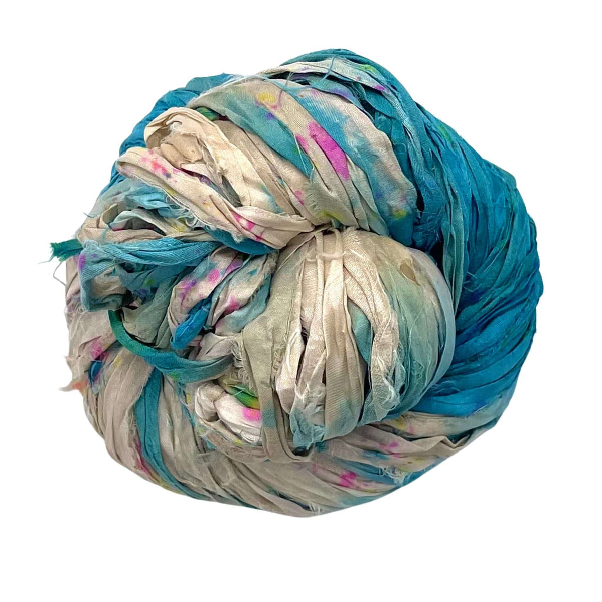 Artisan Recycled Sari Ribbon Yarn – Sari Treasures in Every Strand - view 40