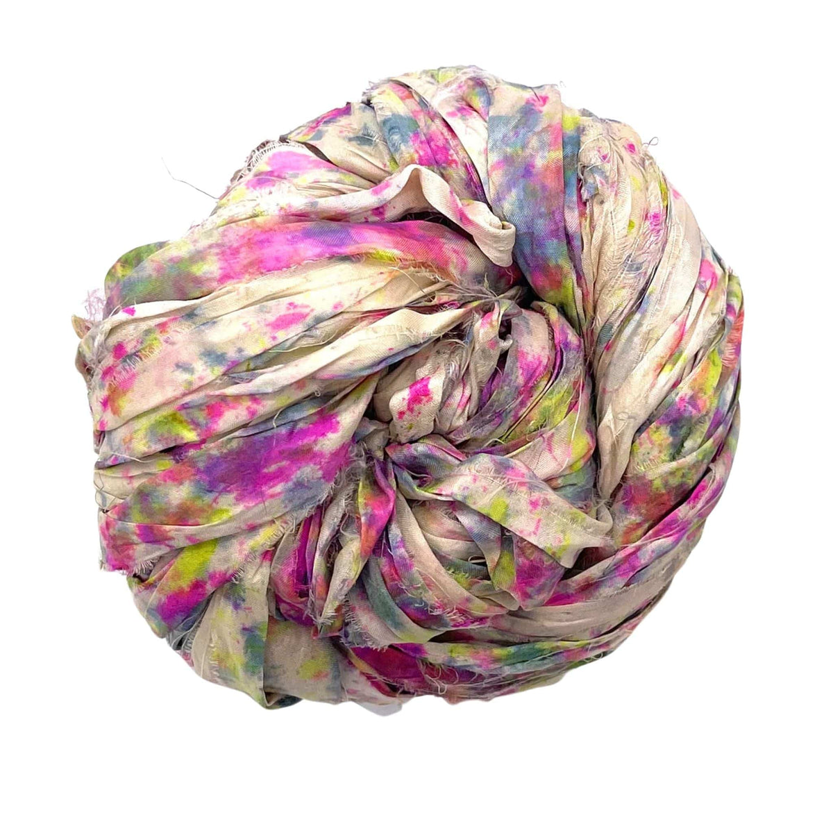 Artisan Recycled Sari Ribbon Yarn – Sari Treasures in Every Strand - view 41