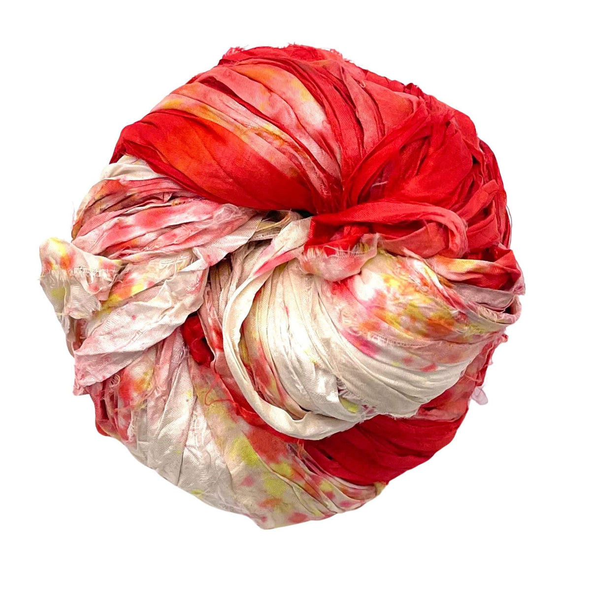 Artisan Recycled Sari Ribbon Yarn – Sari Treasures in Every Strand - view 44