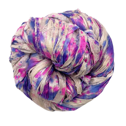Artisan Recycled Sari Ribbon Yarn – Sari Treasures in Every Strand - view 49