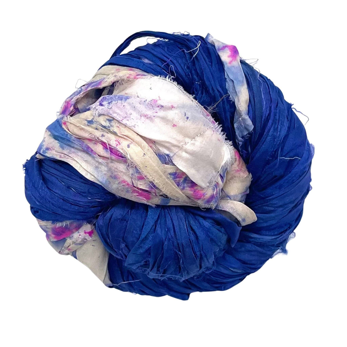 Artisan Recycled Sari Ribbon Yarn – Sari Treasures in Every Strand - view 50