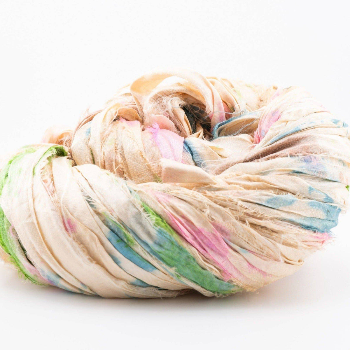 Artisan Recycled Sari Ribbon Yarn – Sari Treasures in Every Strand - view 55