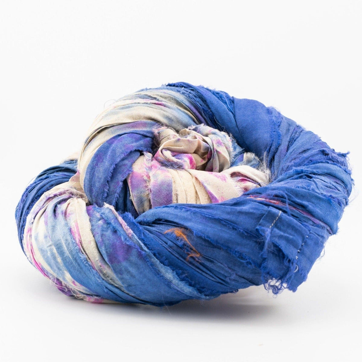 Artisan Recycled Sari Ribbon Yarn – Sari Treasures in Every Strand - view 56
