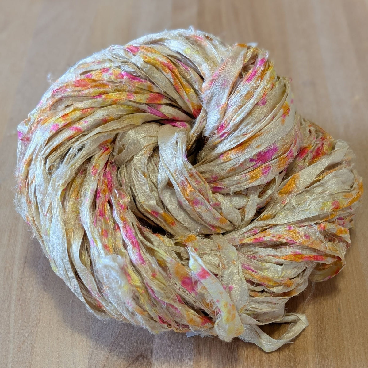Artisan Recycled Sari Ribbon Yarn – Sari Treasures in Every Strand - view 59