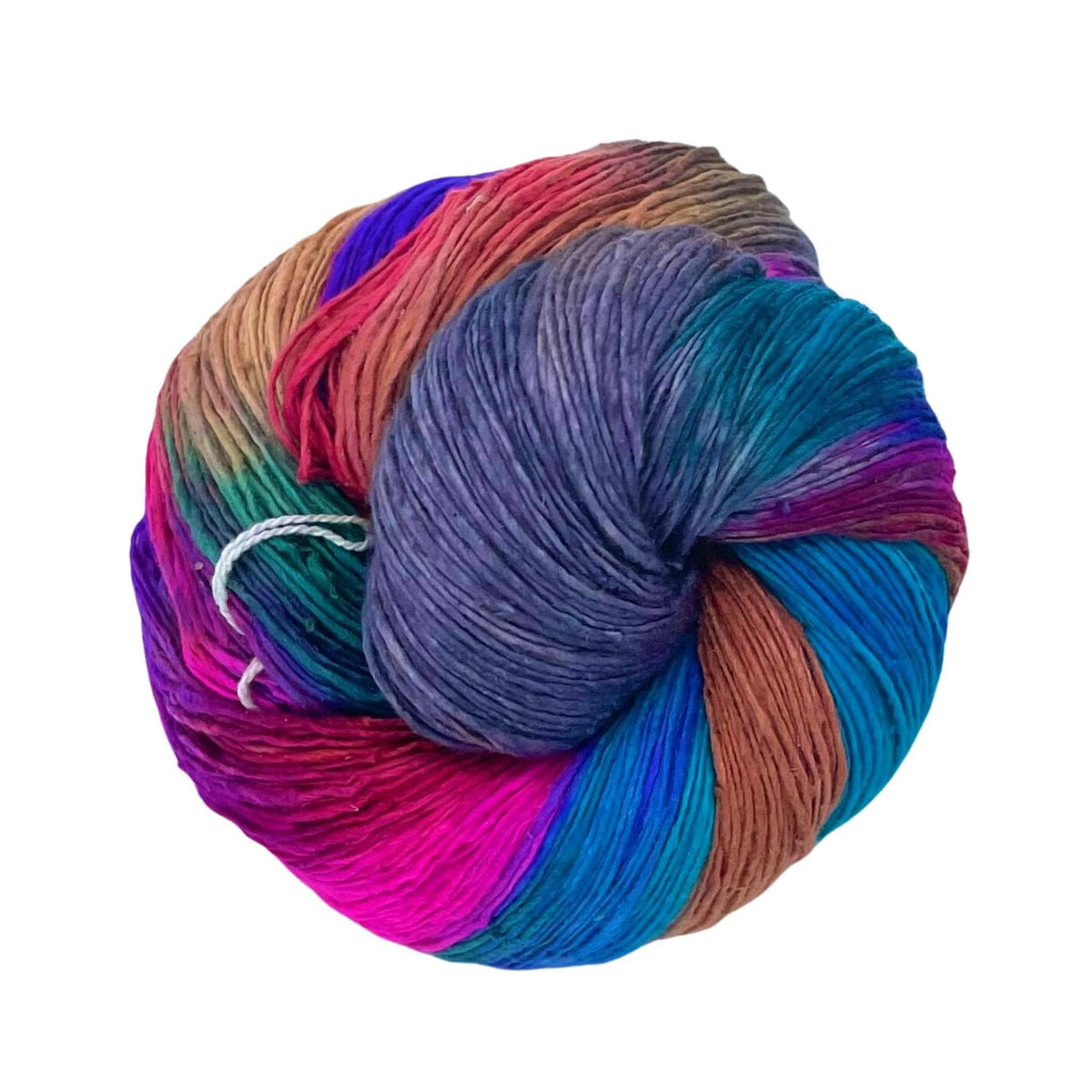 Peek-a-Boo Lace Weight Recycled Silk Yarn - view 12